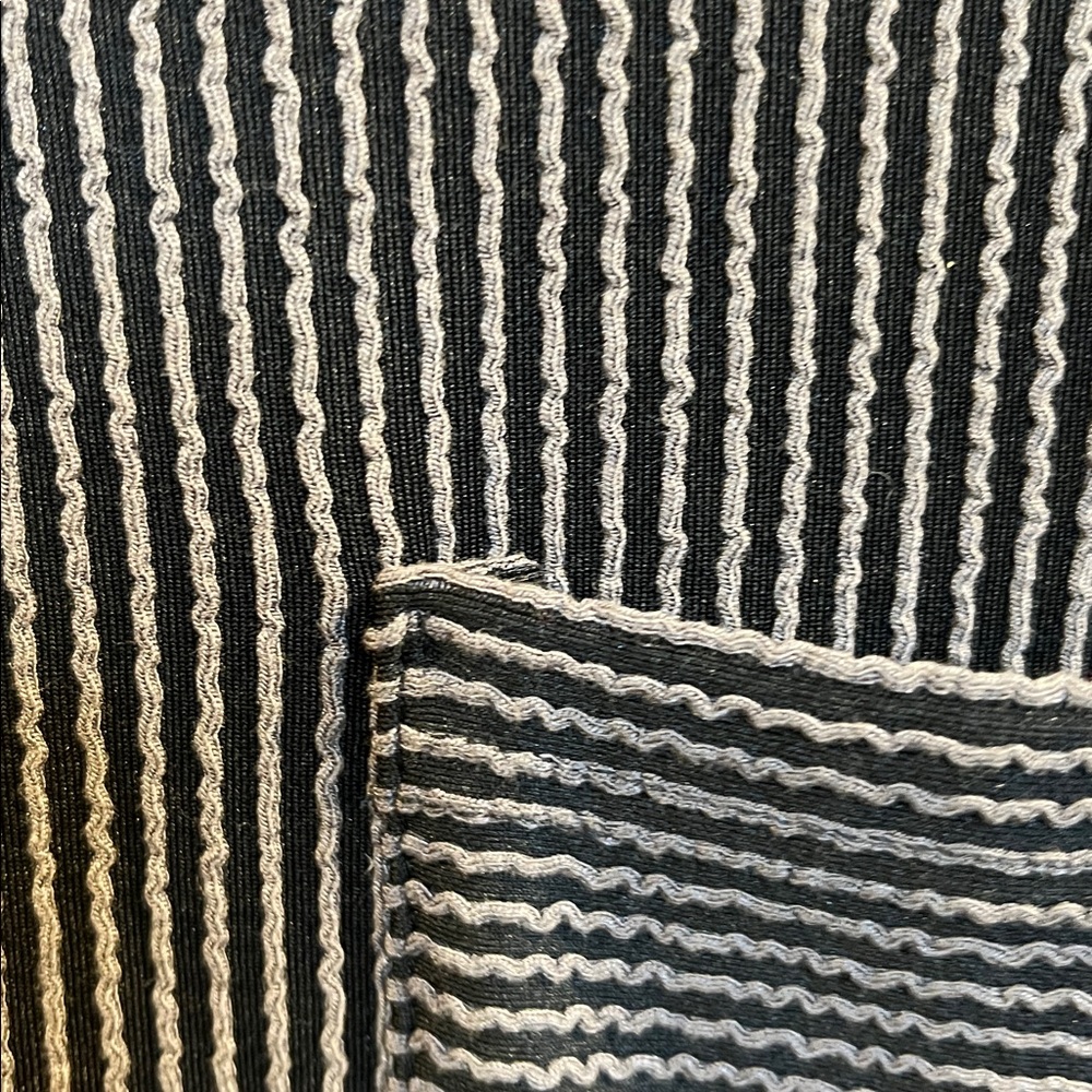 Black and Gray Striped T-Shirt Dress - Picture 4 of 4